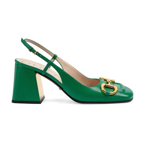 gucci horsebit block heels|gucci horsebit slingback pumps.